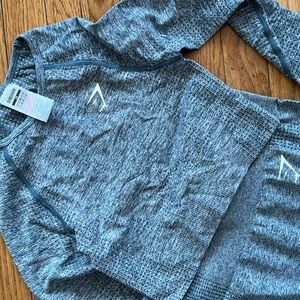 GYMSHARK: VITAL SEAMLESS CROP TOP - BARELY WORN